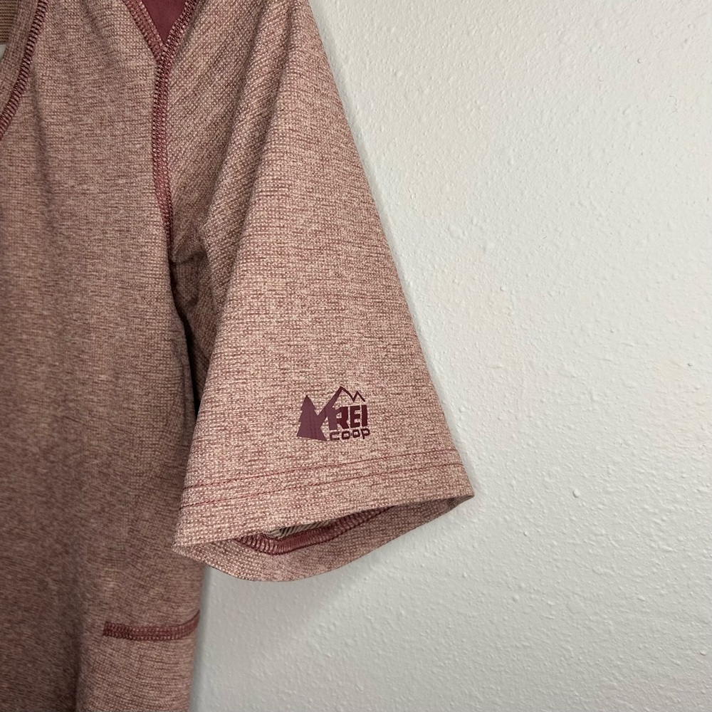 REI Women's Size M Pink/Burgundy Light-Weight Athletic Shirt - Picture 4 of 7